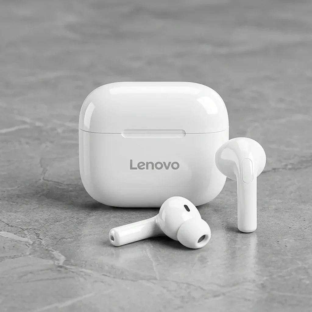 Lenovo LP40PRO бели безжични слушалки