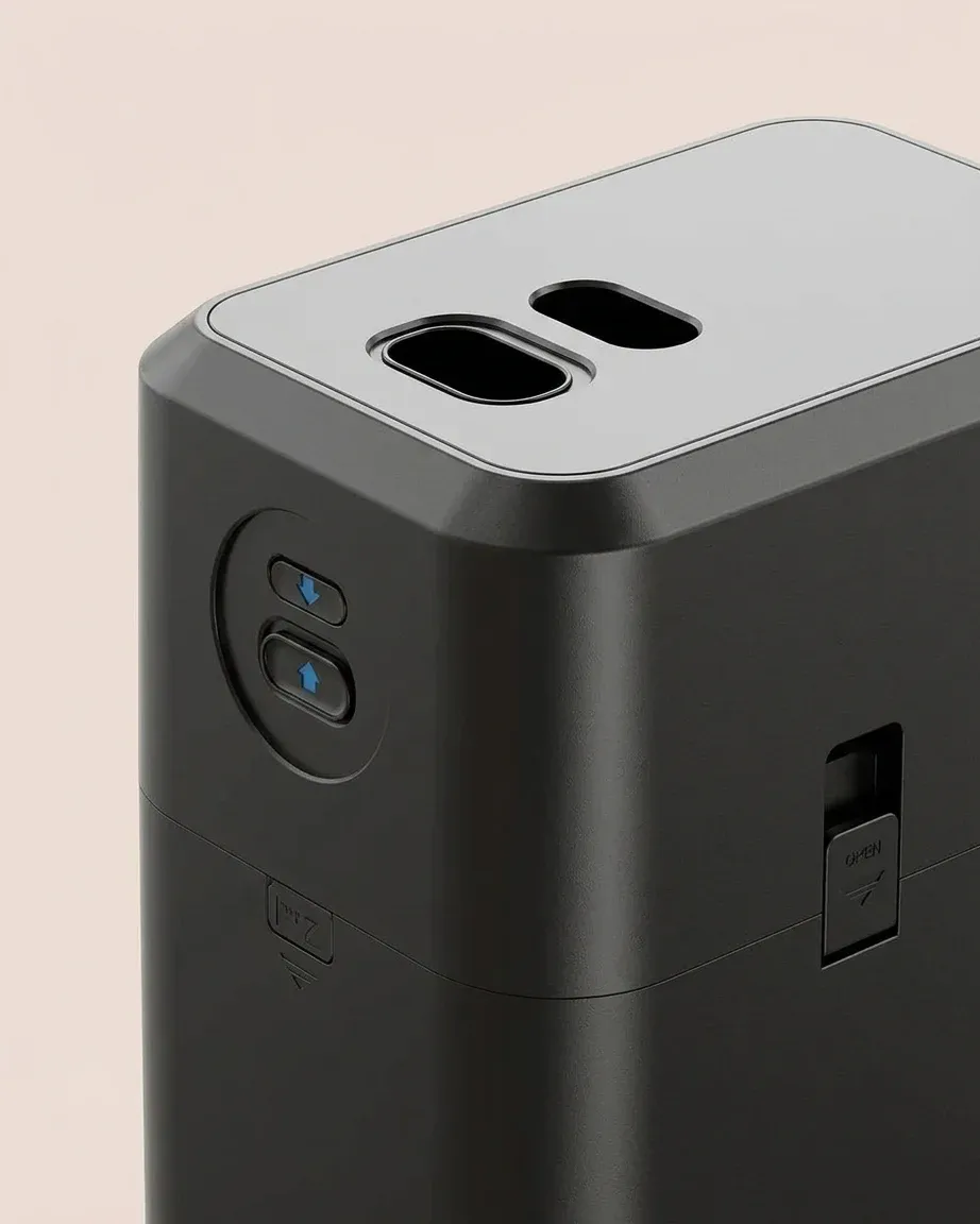 Автоматична черна хранилка за котки с таймер