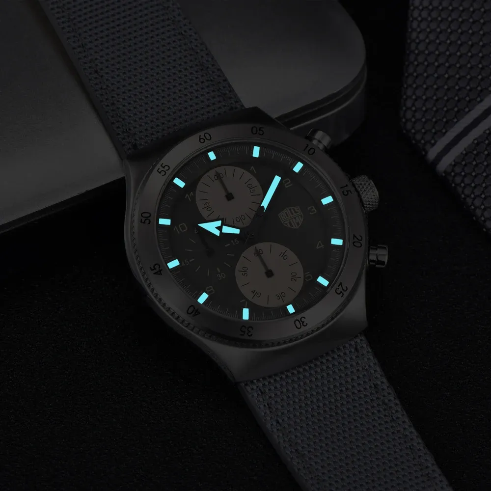 Ретро мъжки хронограф PAGANI DESIGN с сапфирено стъкло и 10 Bar