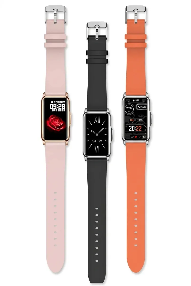 Четири смарт часовника LIGE на бял фон