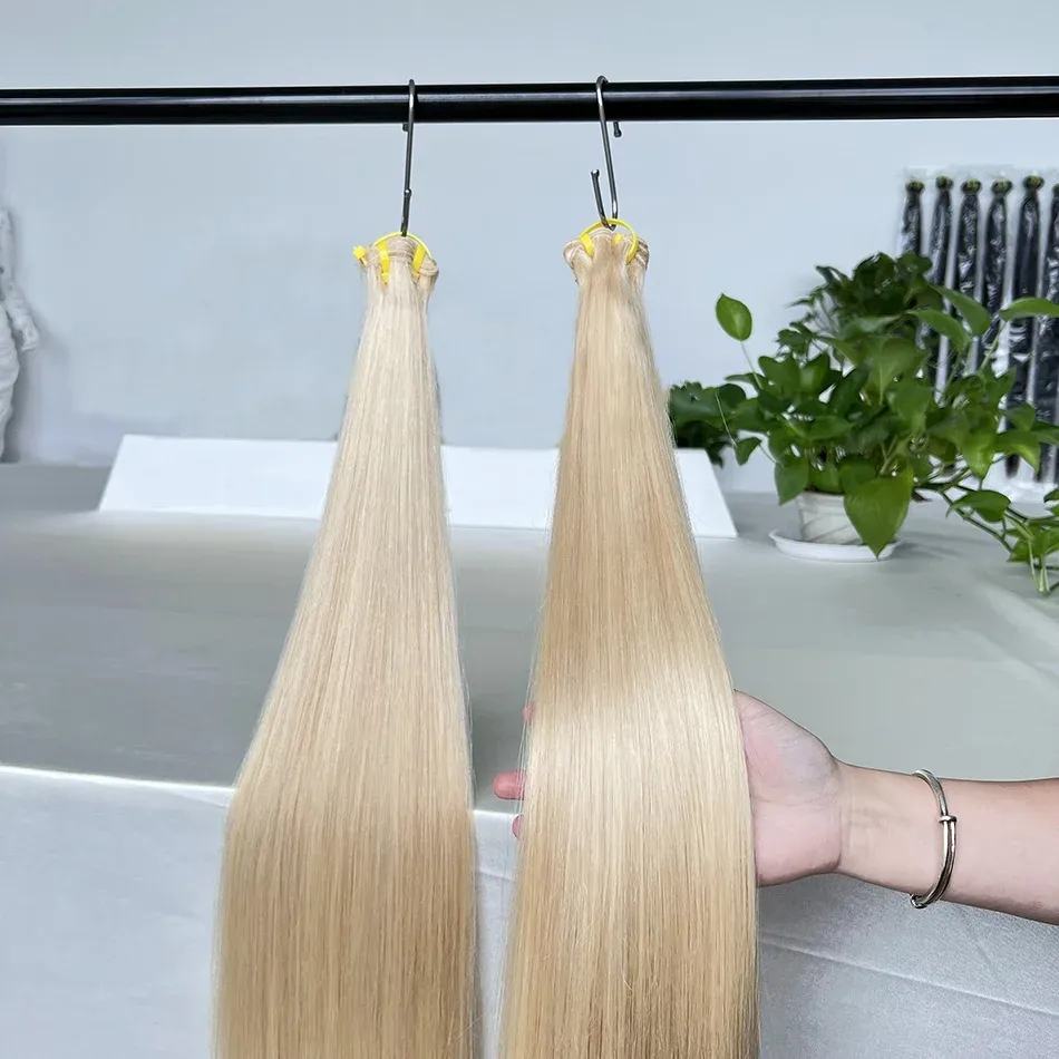 Прави руси човешки кичури #613 с двойна плътност