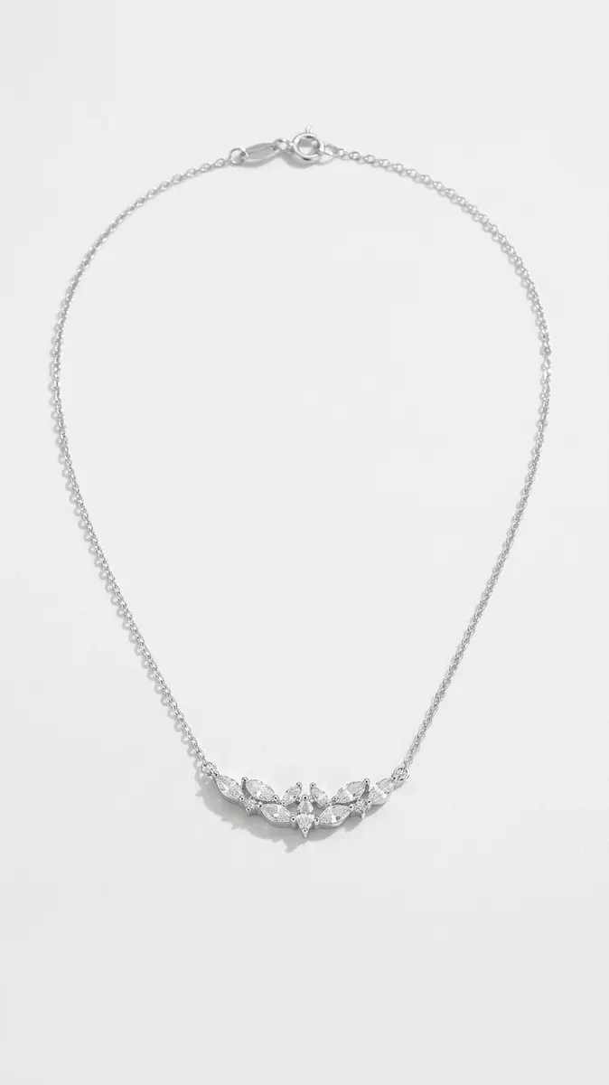 Фино златисто колие с маркизов циркон