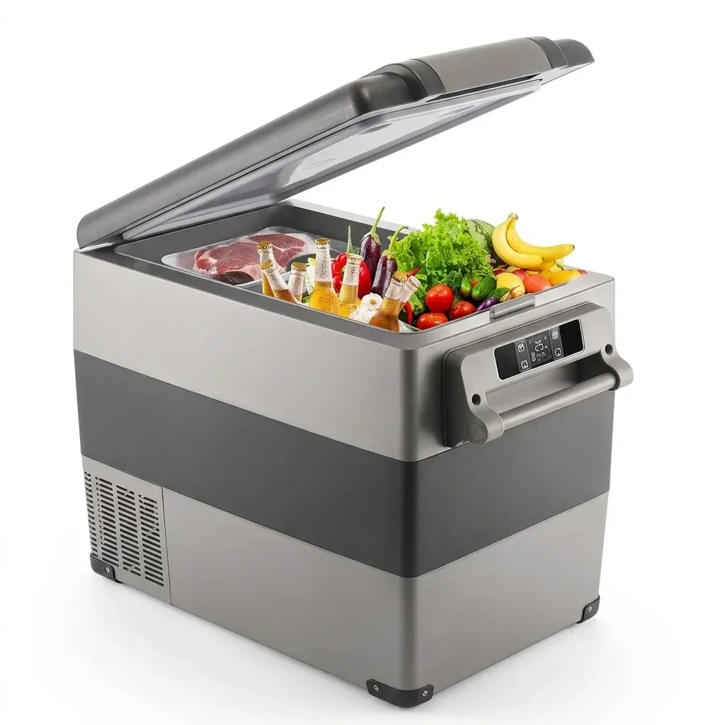 Преносим автомобилен хладилник SucceBuy с компресор