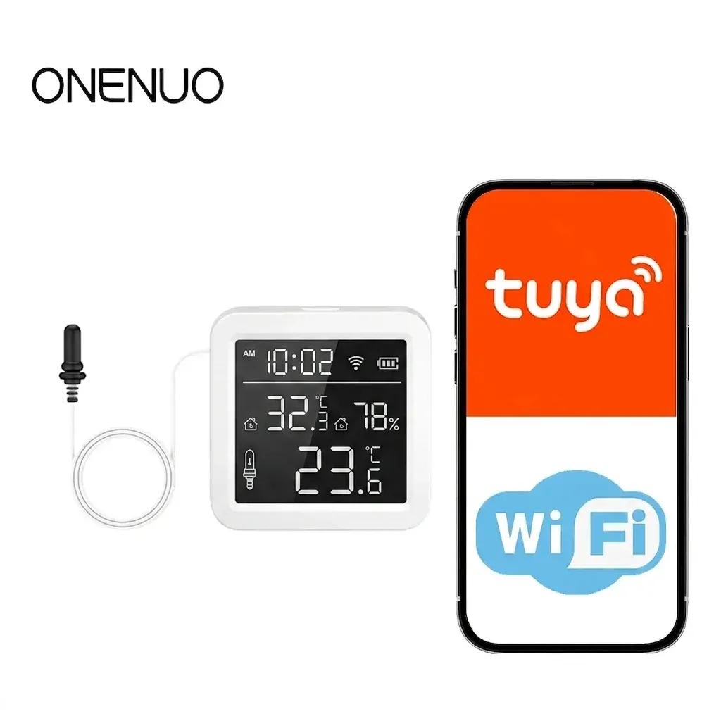 Tuya Wi‑Fi термометър с външна сонда