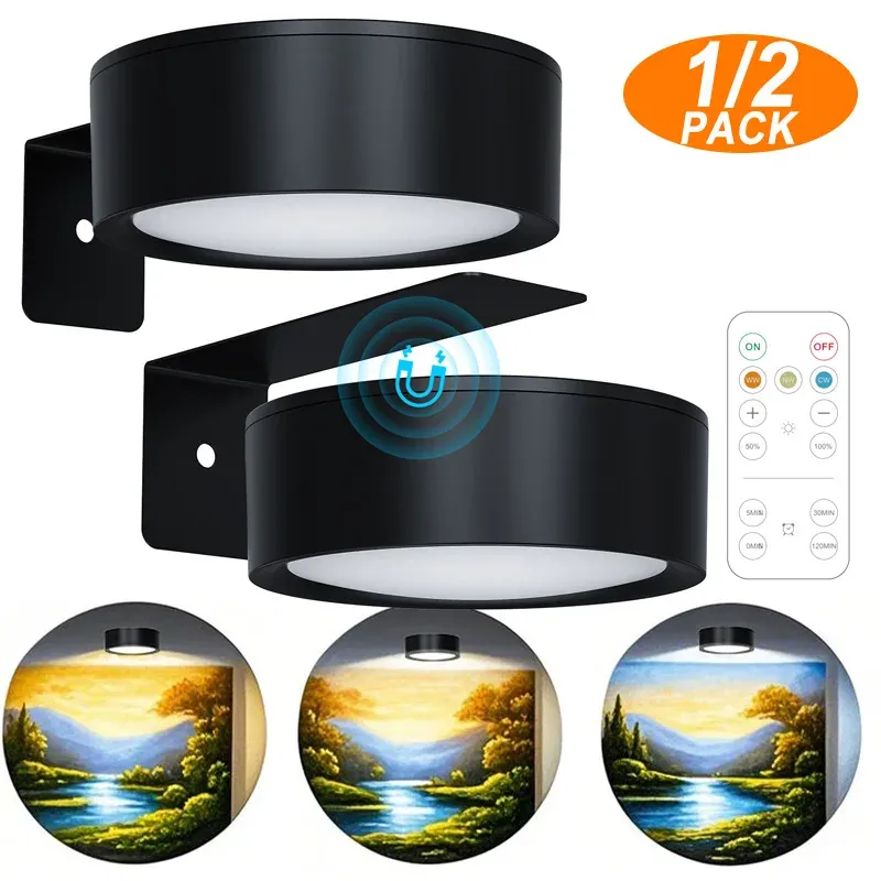 Магнитна LED лампа с дистанционно и 13 режима