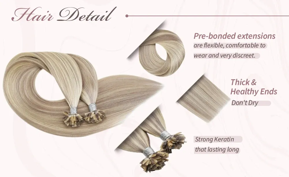 Флет тип Remy кичури от естествена коса Ugeat, 14–22 инча