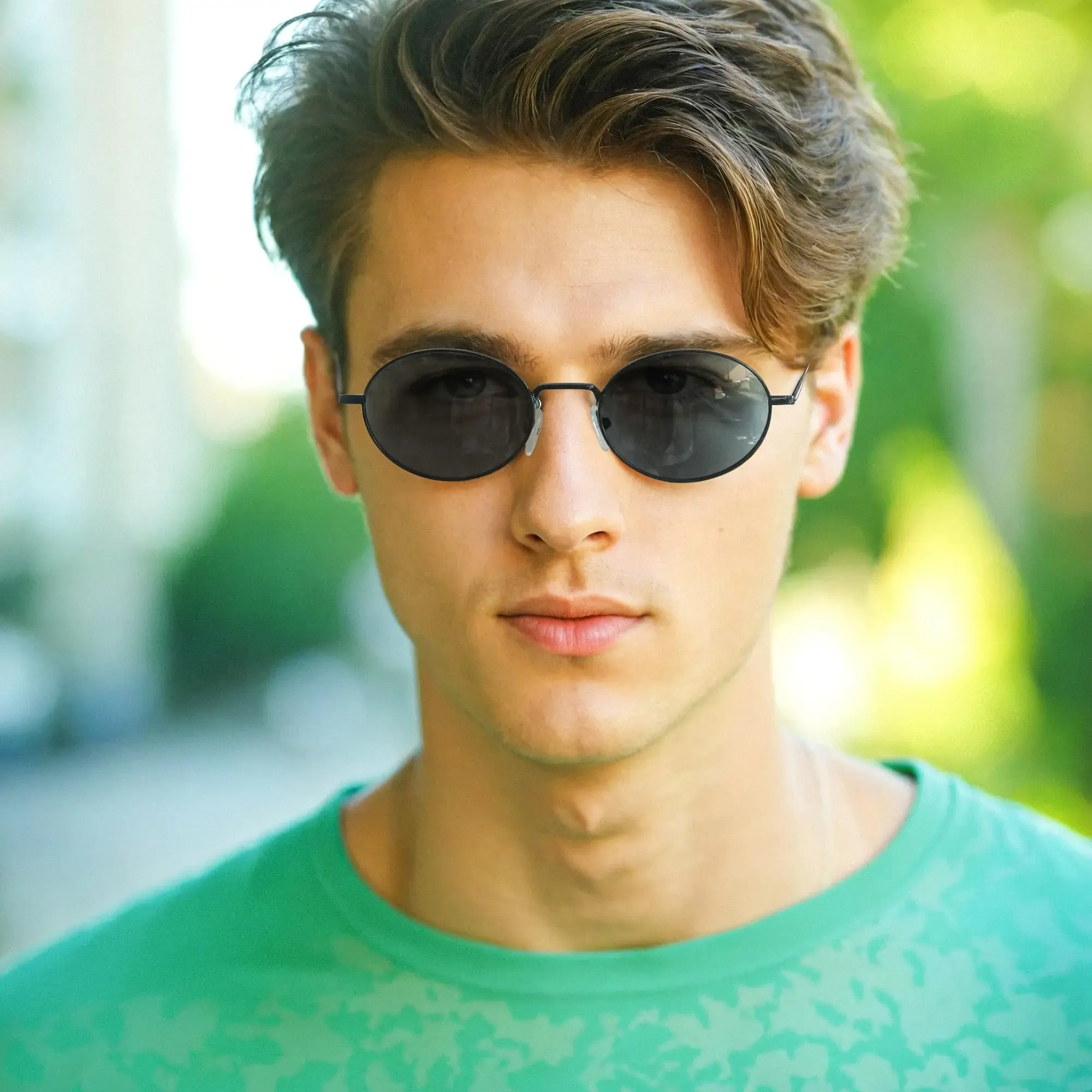 Ретро овални поляризирани слънчеви очила BLUEMOKY UV400