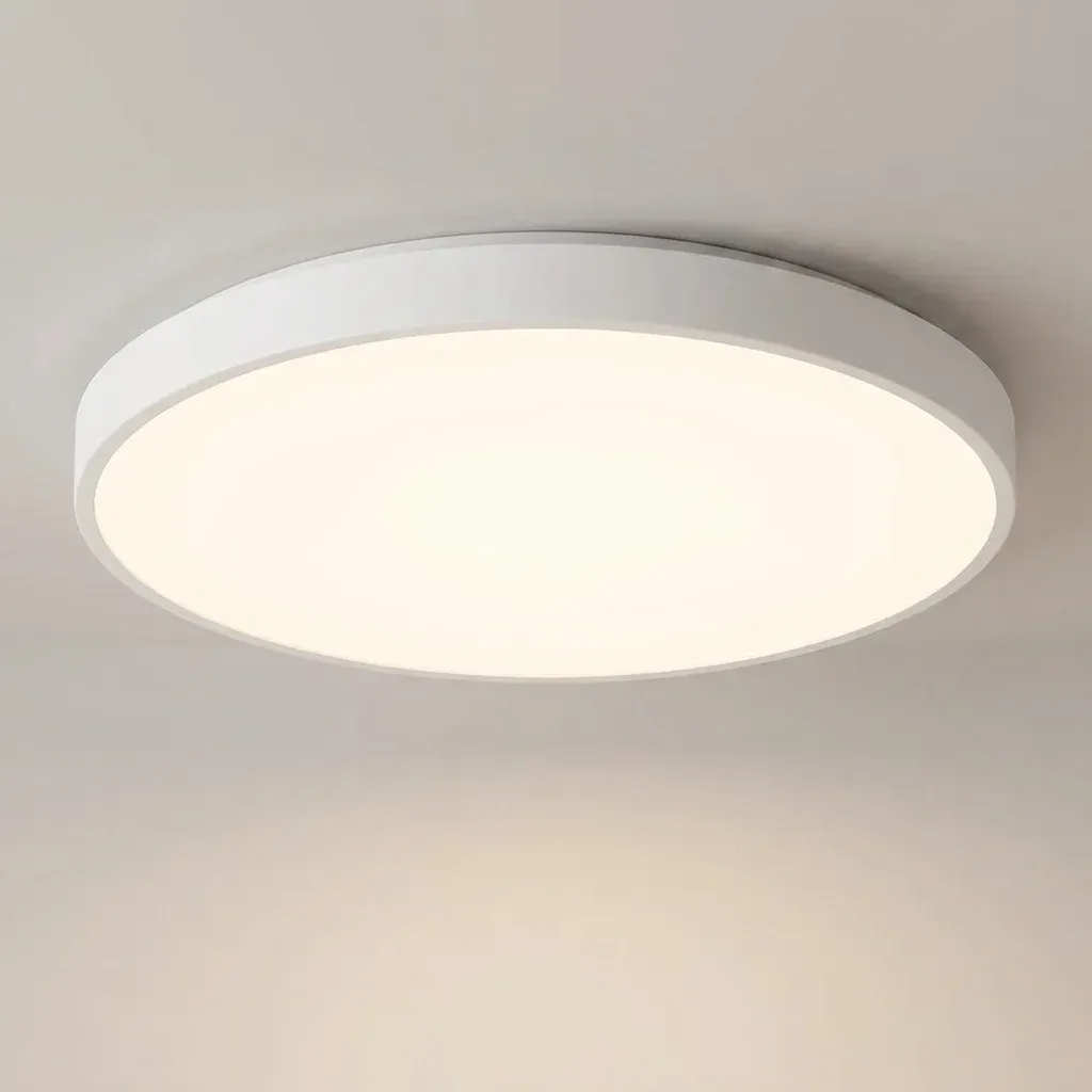 Умен LED таванен плафон в бяло
