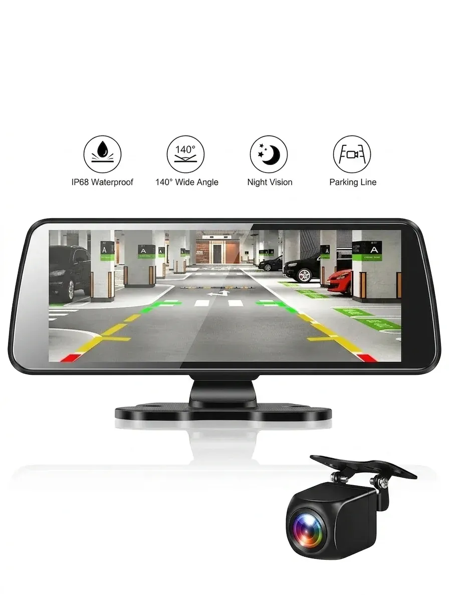 11,26-инчово огледало с 4K DVR