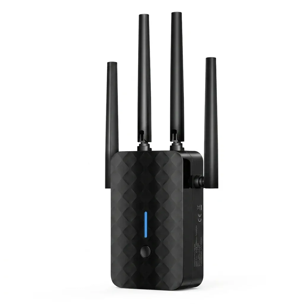 Двубандов Wi‑Fi усилвател с три антени