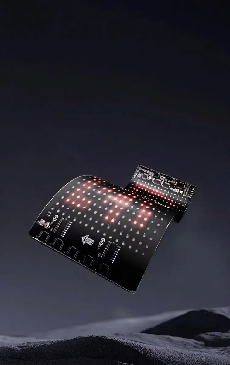 Гъвкав черен LED автомобилен знак