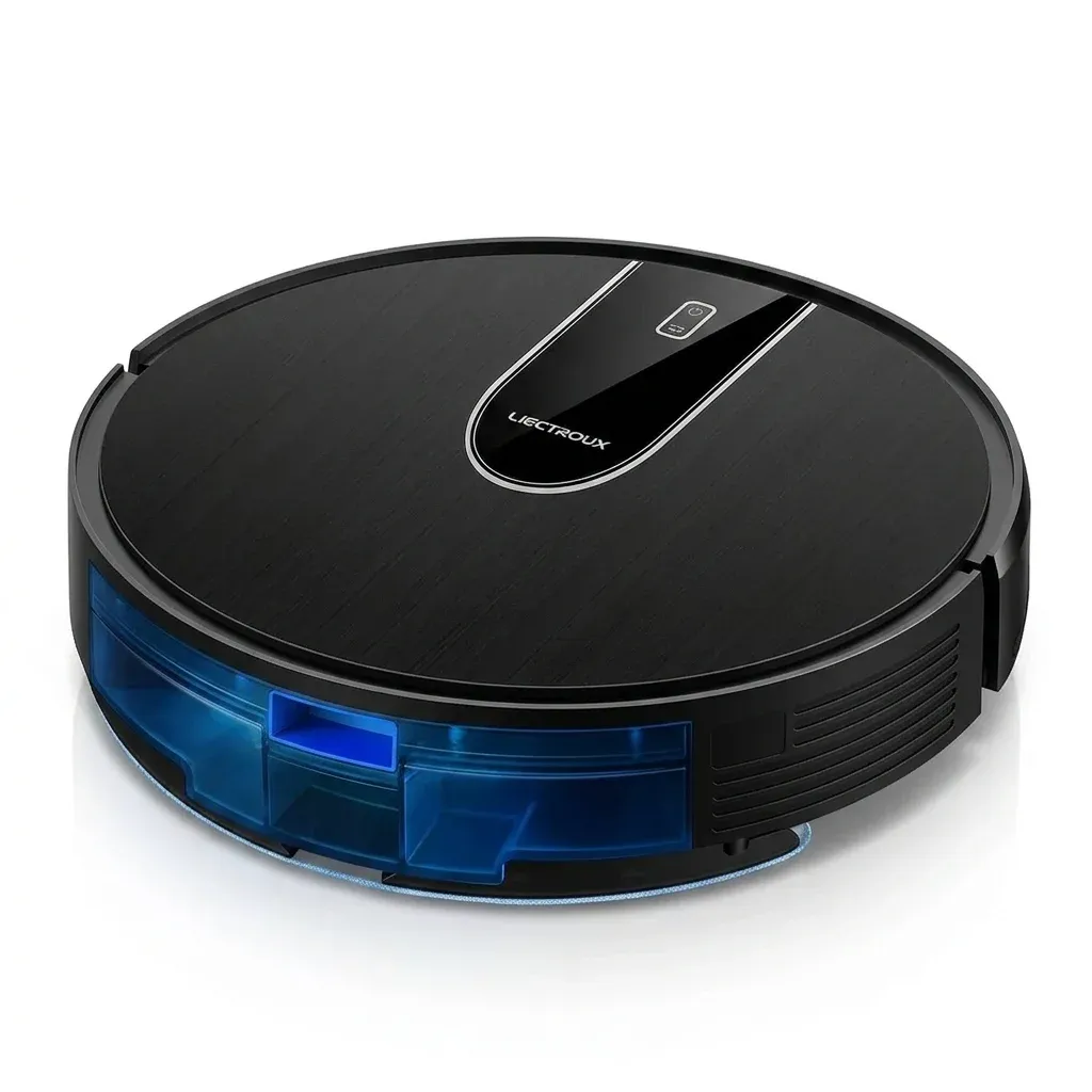 Робот прахосмукачка с моп черна