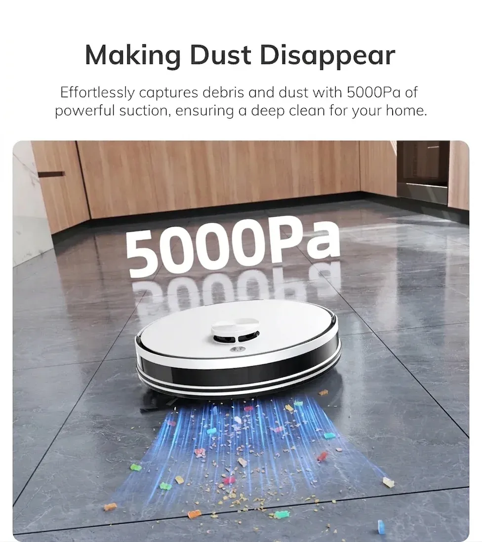 Бял робот прахосмукачка ILIFE A30 PRO