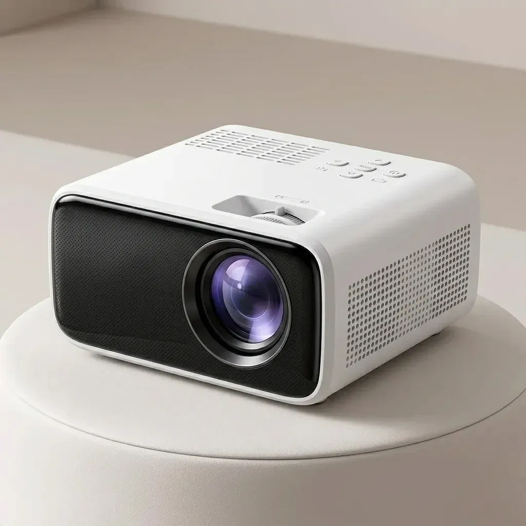 Бял преносим проектор Magcubic L018 отпред