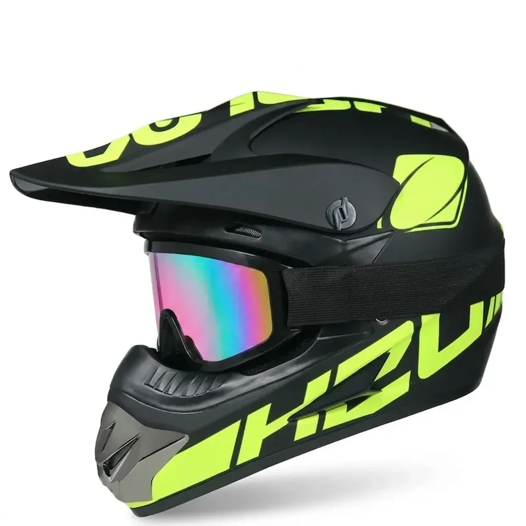 Детска мотокрос каска с очила