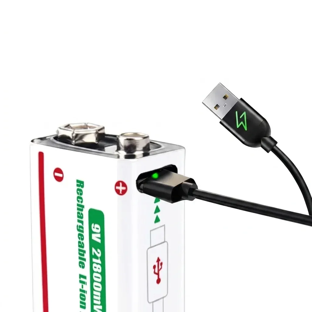 Акумулаторна 9V батерия с USB-C кабел