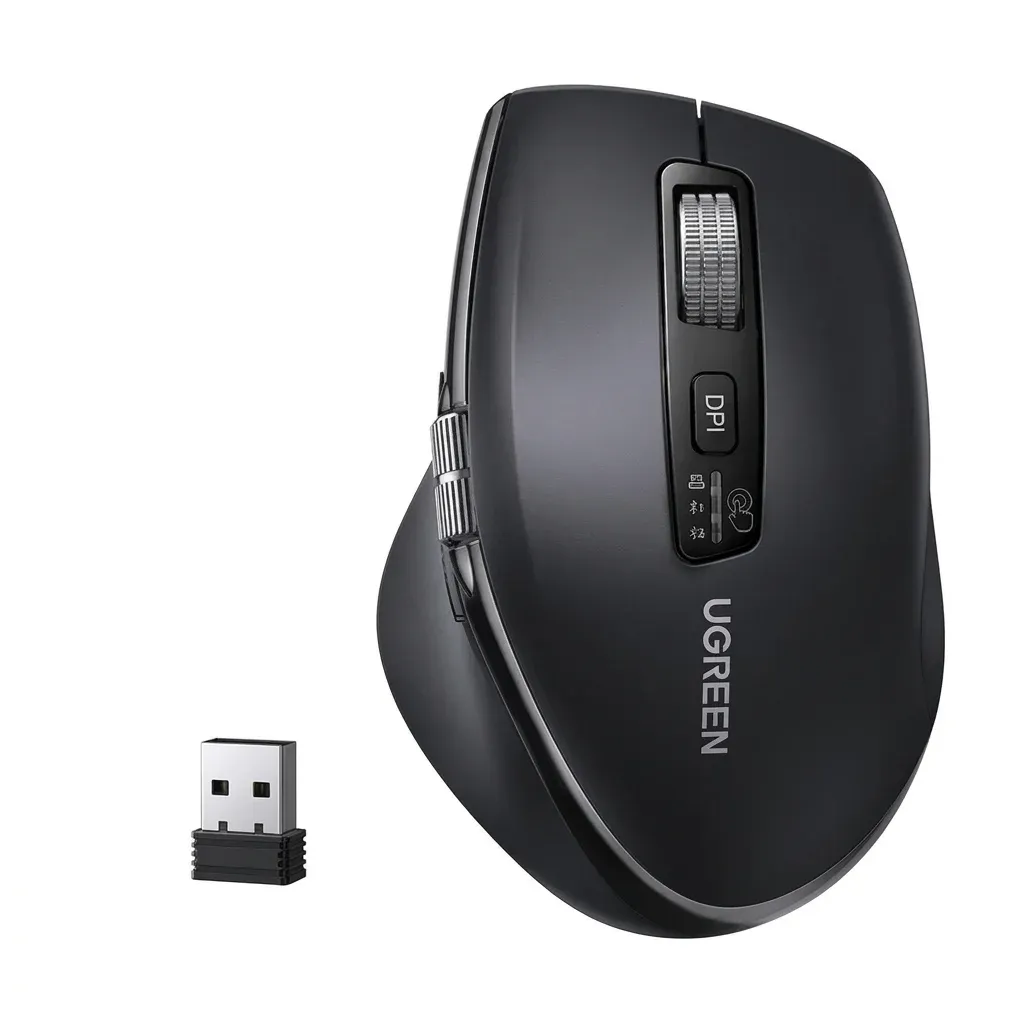 Ергономична безжична мишка UGREEN с хиперскрол