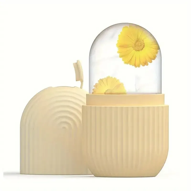 Силиконов лед масажор за лице с ролер и контуриращ ефект