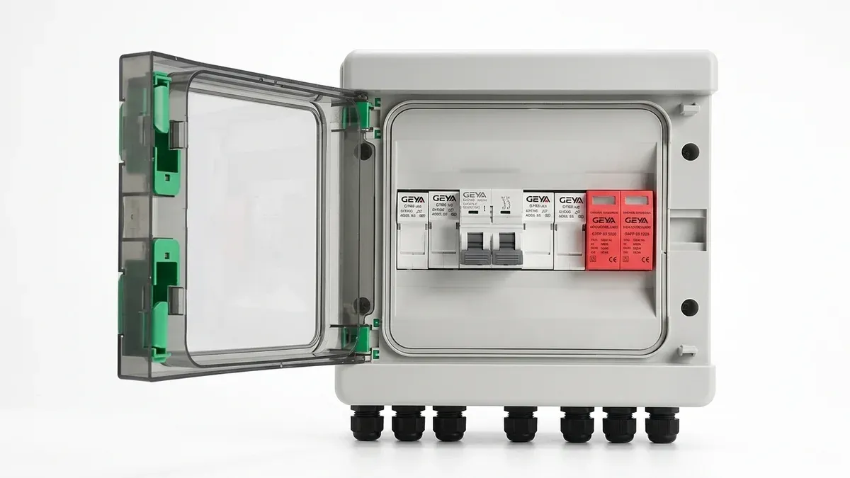 Автоматичен RCD прекъсвач GEYA с капак