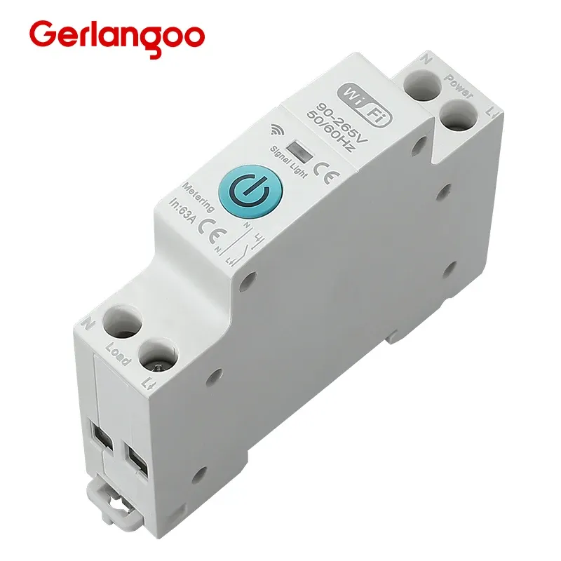 Tuya Wi‑Fi смарт автоматичен предпазител MCB 1P+N 63A