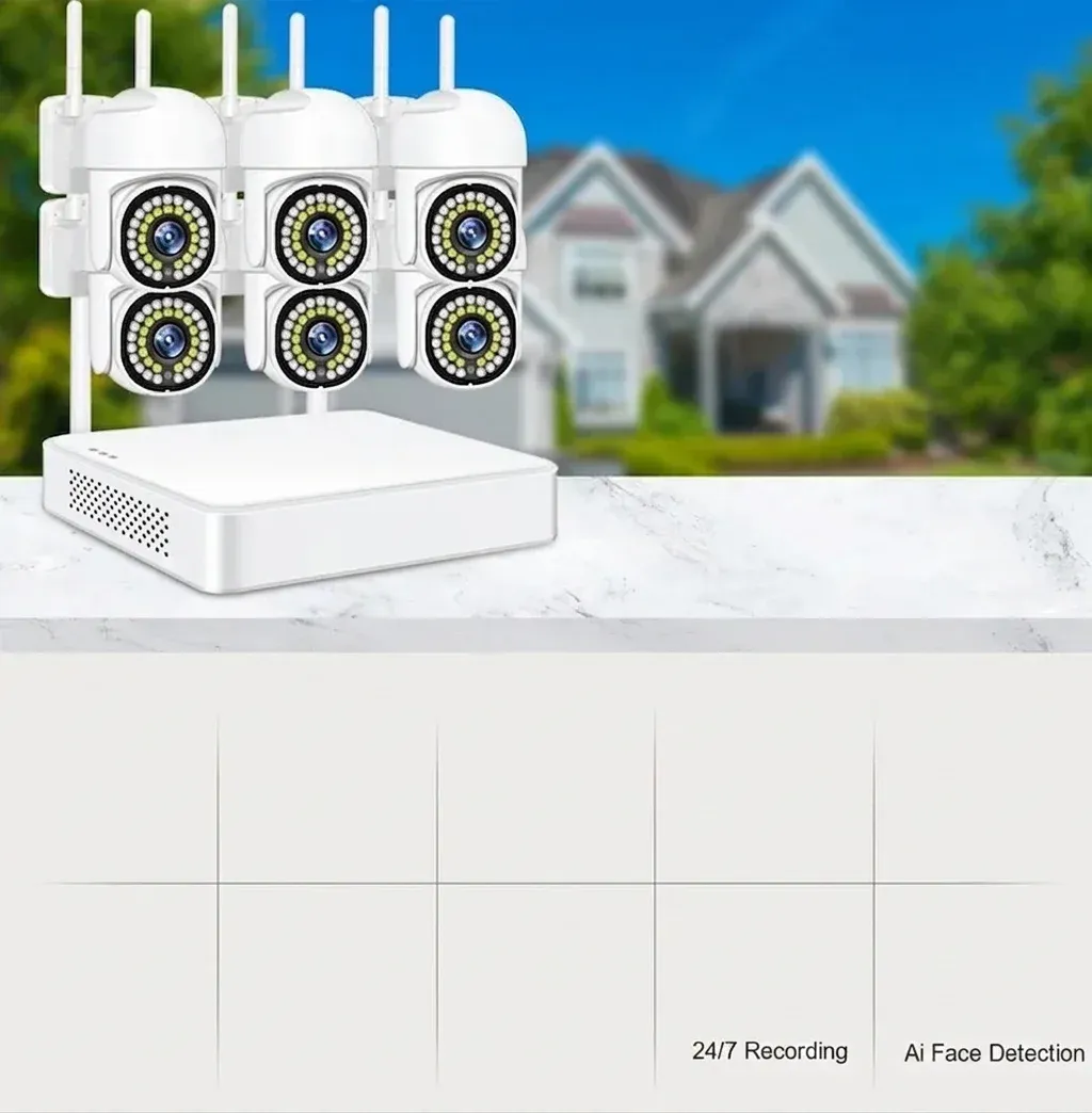 Безжичен PTZ комплект с NVR и камери