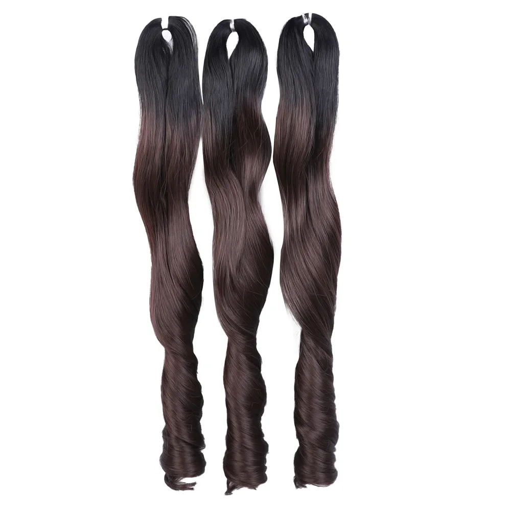 18-инчови омбре къдрици за кроше с термоустойчиви влакна