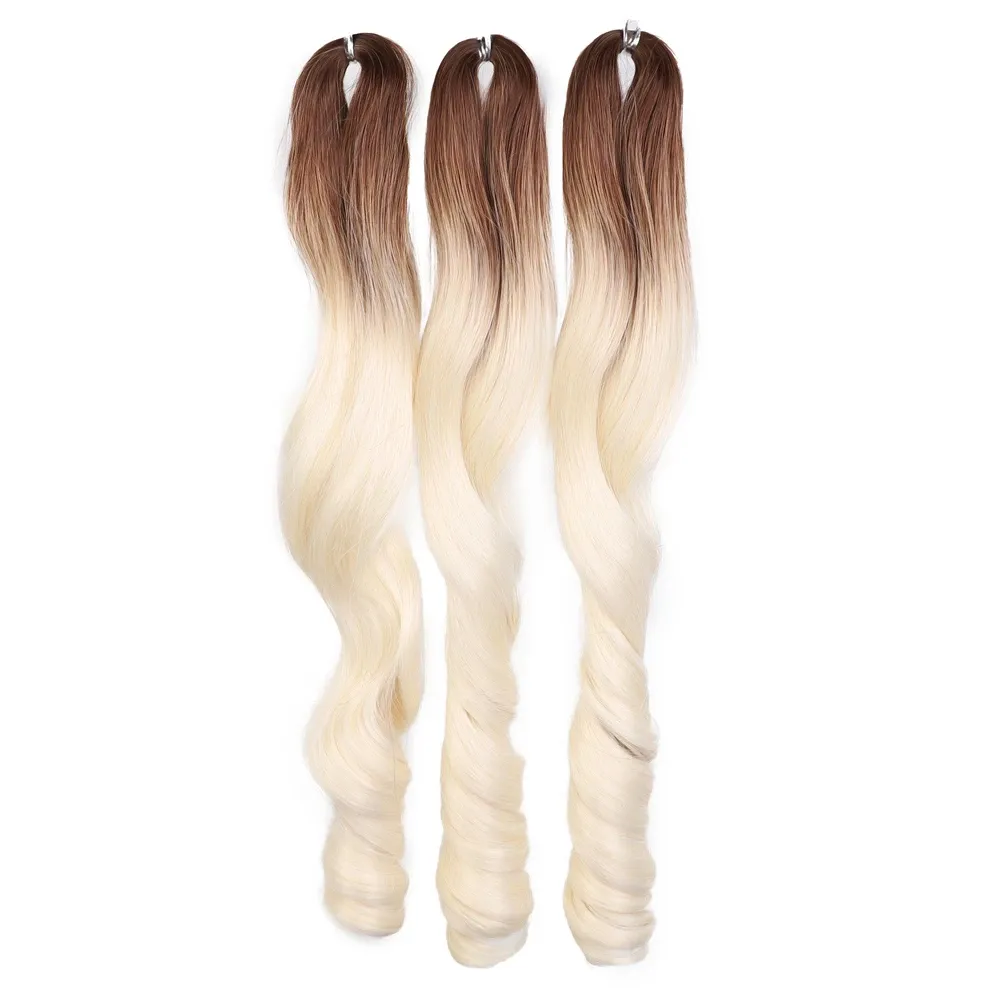 18-инчови омбре къдрици за кроше с термоустойчиви влакна