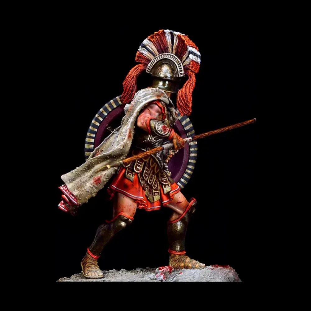 Смолна фигура на спартански тежък пехотинец за сглобяване, 75 мм
